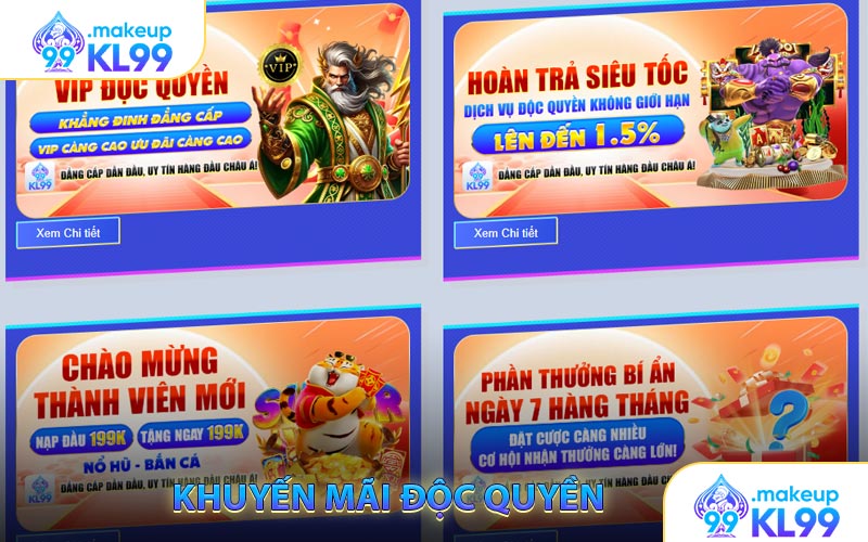 Chương trình khuyến mãi độc quyền tại nhà cái KL99
