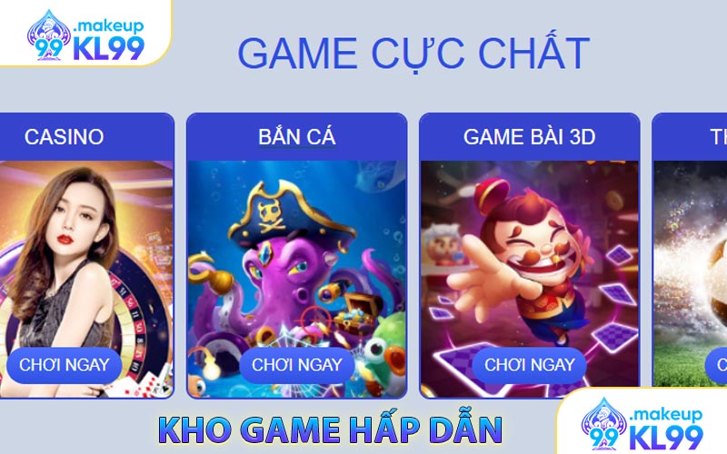 Kho game hấp dân tại KL99